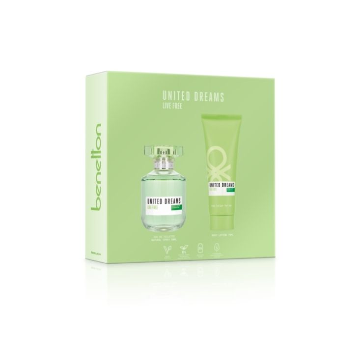 SET UNITED LIVE FREE EAU DE TOILETTE 80ML
