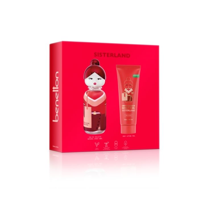 SET SISTERLAND RED ROSE EDT 80ML